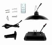 Solarna viseča LED svetilka vodoodporna hladno bela 2200mAh IP65