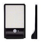 Solarna ulična 36 LED cestna svetilka s PIR sezorjem gibanja 6500K črna