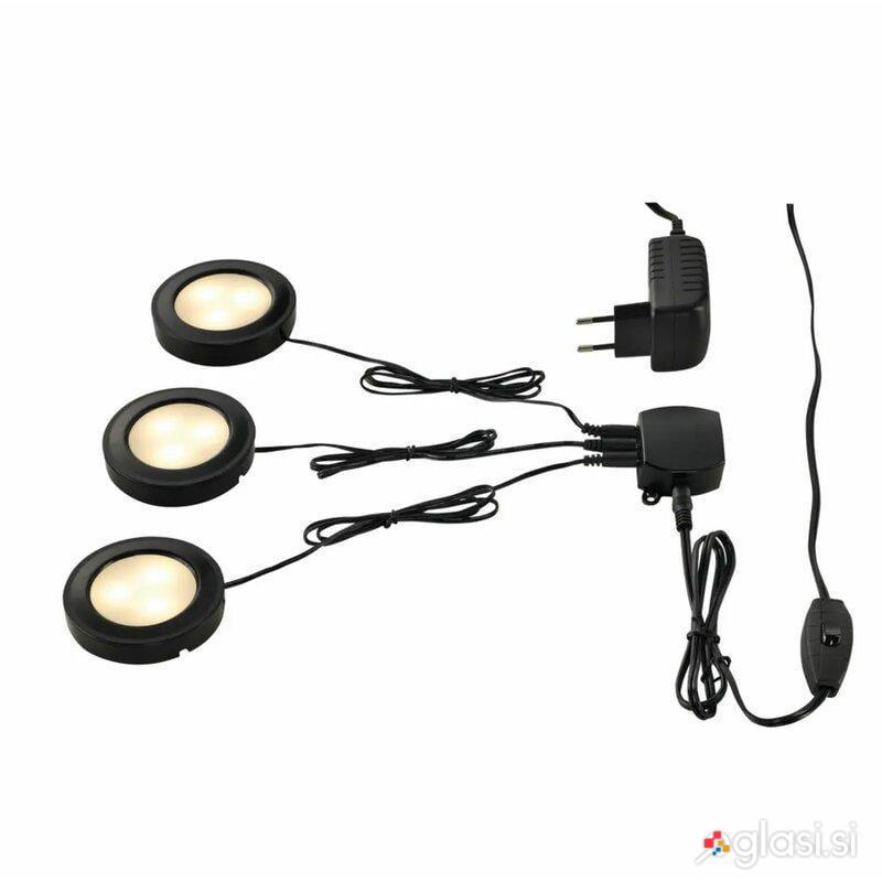 SLV 3x podelementna svetilka 3000K UTIX set črn