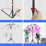 id-1004 80 LED UV svetilka za rast rastlin na stativu - tripod