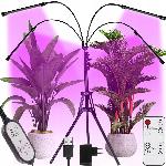 id-1004 80 LED UV svetilka za rast rastlin na stativu - tripod