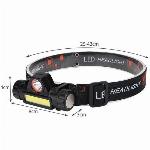 id-1002 Naglavna akumulatorska 1200mAh LED COB svetilka z magnetom