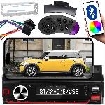 12V 1DIN Mobile avtoradio 4x50W MP3 2x USB Bluetooth pametno držalo RGB