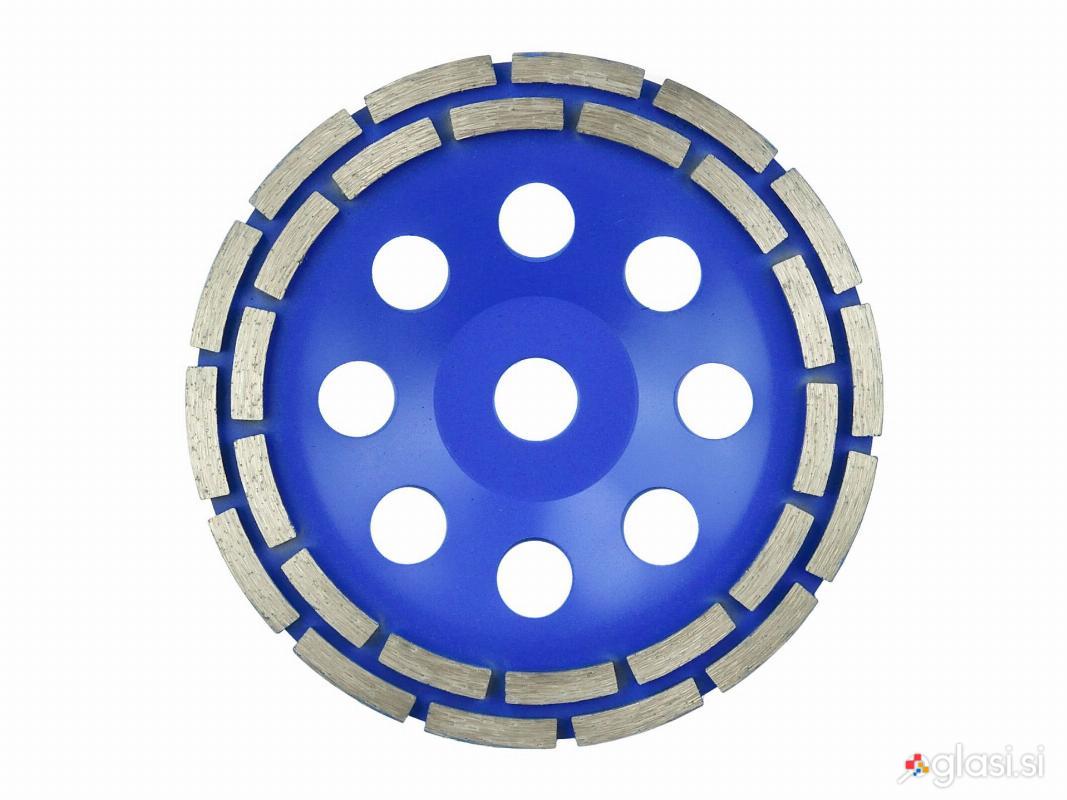 Groba dvoredna diamantna plošča za brušenje betona 22,2x180mm
