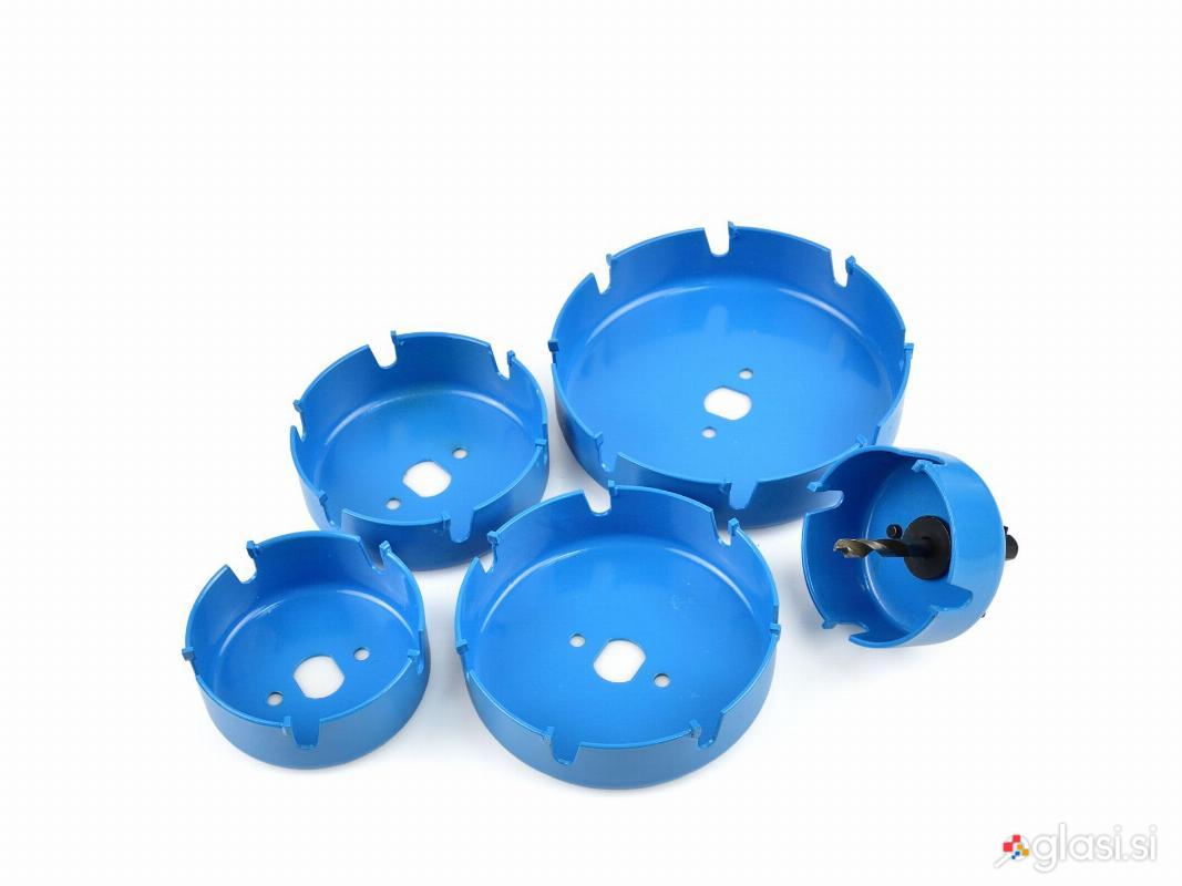 Set karbidnih kronskih žag za mavčne plošče in les 64-127mm