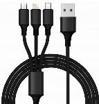4x USB 3.0 hitri avto polnilec 12-32V z LED 3A + polnilni kabel