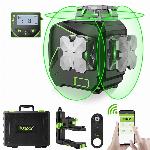 PRO12 linijski zeleni gradbeni laserski nivelir Bluetooth + daljinec