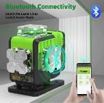 2600mAh 16 linijski gradbeni zeleni laserski nivelir Bluetooth + daljinec