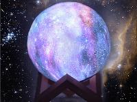 Akumulatorska LED RGB 3D luna z daljinskim upravljalnikom 19cm