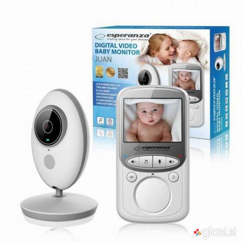 Baby Monitor otroška varuška z nočno video kamero in 2.4" LCD zaslonom do 260m