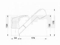 Enoročna armatura kuhinjska 2