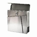Poštni nabiralnik z režo za časopis full Inox