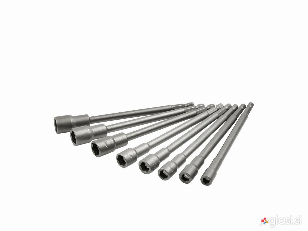 Komplet 150mm HEX magnetnih natičnih nastavkov 6-13mm