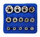 Ključi zunanji TORX E4-E24 14 kos