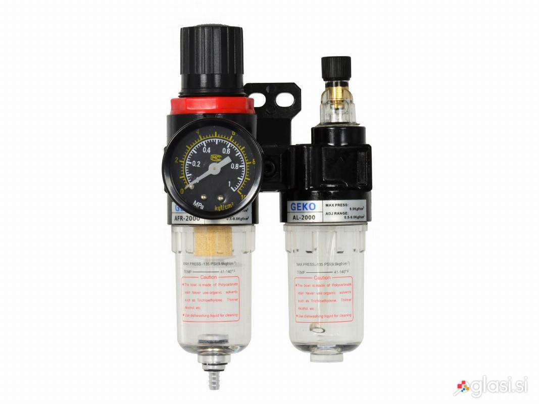 Zračni regulator s filtrom in manometrom 500L/min