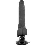VIBRATOR BaseCock Realistic Bendable Black 18,5 cm