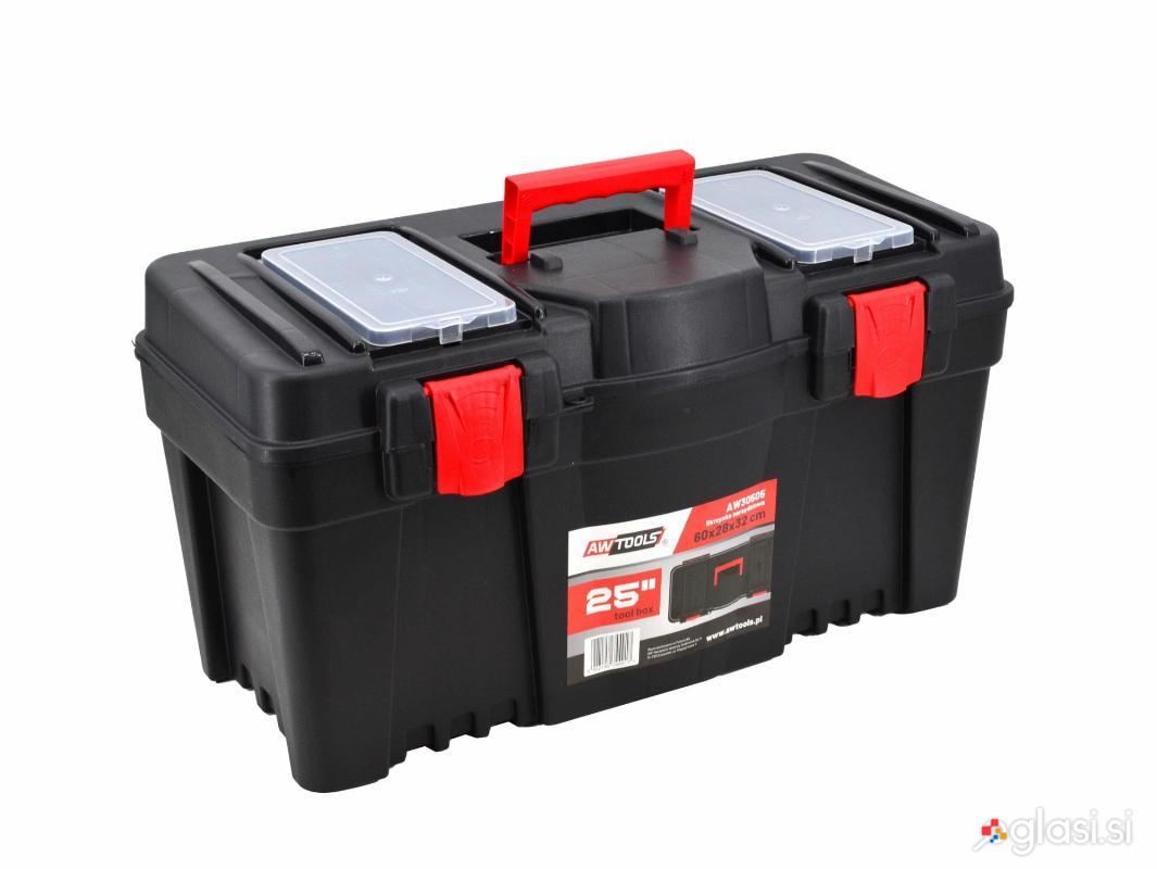 PVC velik kovček za orodje 25" 600mm z organizatorjem