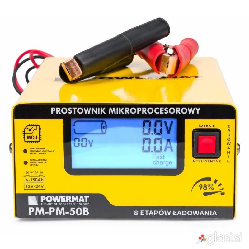 12-24V Elektronski polnilec za akumulatorje 150Ah LCD