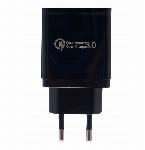 4x USB 3.0 hitri polnilec 220V z LED 3.1A črn