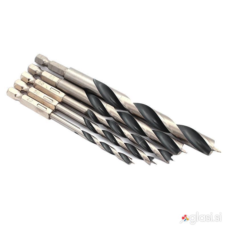 Set HEX 5 HSS svedrov 4-10mm