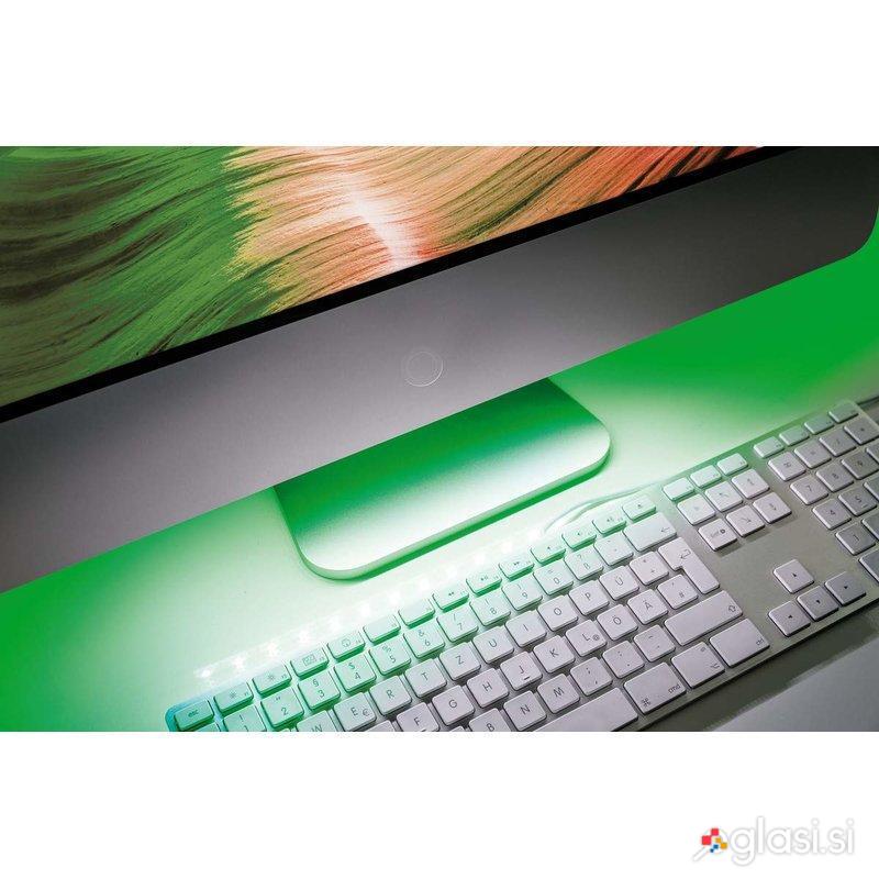 30cm USB LED trak zelena+bela