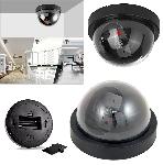 Črna lažna kamera z LED - dome