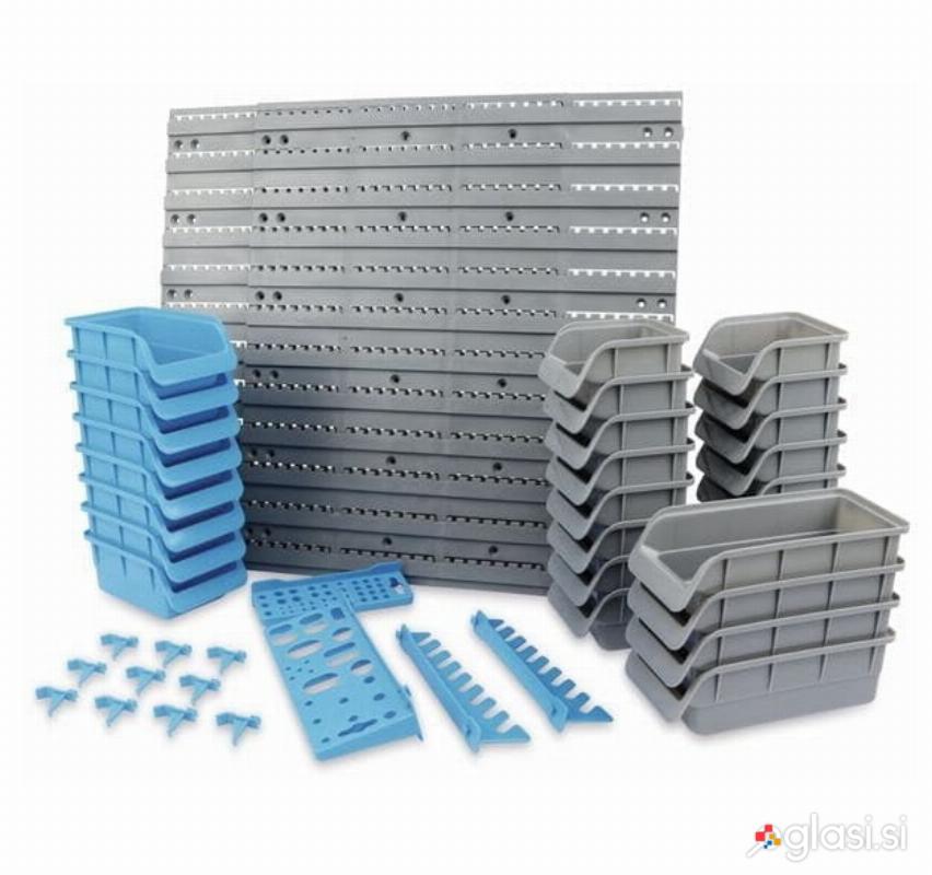 100 x 54cm stenski predalnik PVC - 43 delni organizator