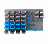 100 x 54cm stenski predalnik PVC - 43 delni organizator