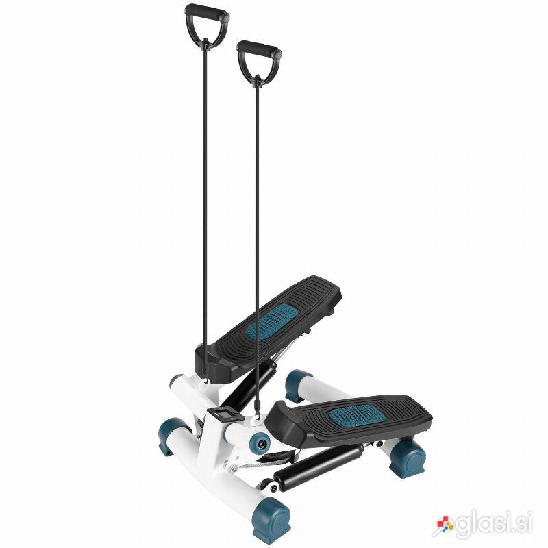 Mini okretni steper z raztegljivimi vrvmi LCD do 120kg ACTIVE
