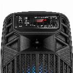 Prenosni aku. FM USB karaoke zvočnik Bluetooth LED RGB 10W Music Box Mini