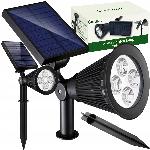 Solarna reflektorska talna ali stenska 4 LED svetilka IP65