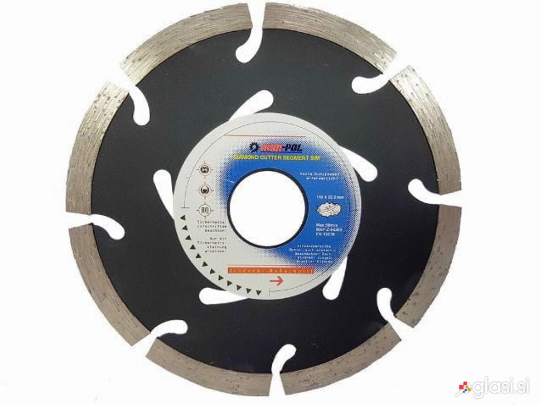 Diamantna segmentna rezalna plošča 115mm PRO