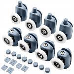 8x PVC + inox nadomestna kolesca za tuš kabino