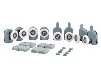 8x PVC + inox nadomestna kolesca za tuš kabino