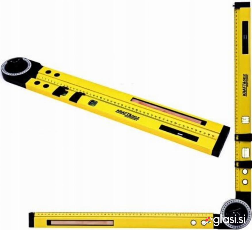 Večnamenska zložljiva vodna tehtnica libela 100cm - stopinjska lestvica