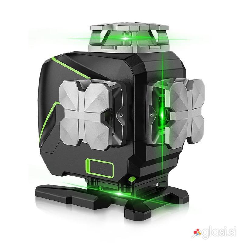 S04CG PRO16 linijski gradbeni laserski nivelir Bluetooth + daljinec