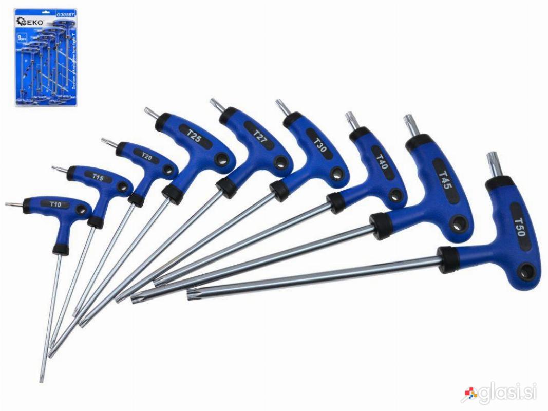 9 Delni set torx T ključev