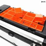 Inox+ pvc velik kovček za orodje z organizatorjem
