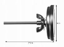Inox univerzalni termometer za žare in prekajevalnice do 250°C