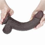 DILDO Lovetoy Sliding Skin Brown 9''
