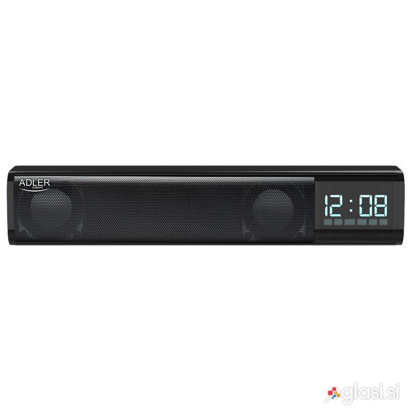 Aku. LCD soundbar bluetooth zvočnik in budilka USB SD