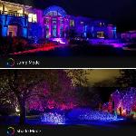 2x zunanji LED reflektor RGB z daljincem 50W IP65