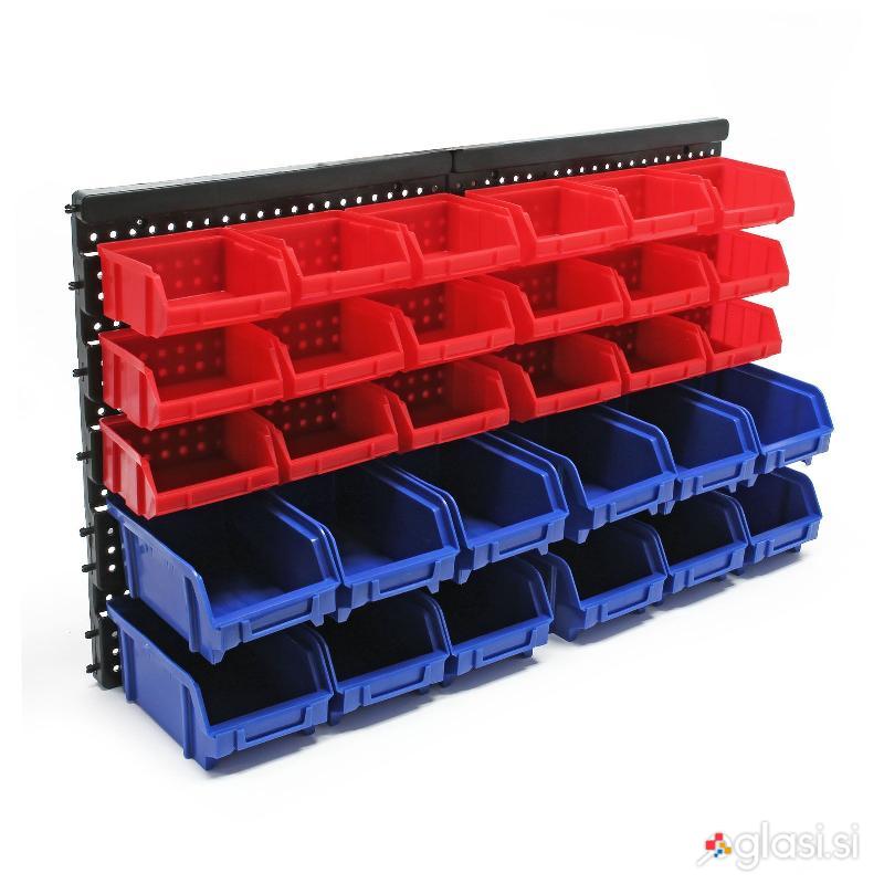 Stenski predalnik PVC - 30 delni organizator