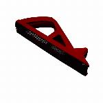 Velik PVC vogalni brusilnik za mavčne plošče 250x42mm - skobeljnik