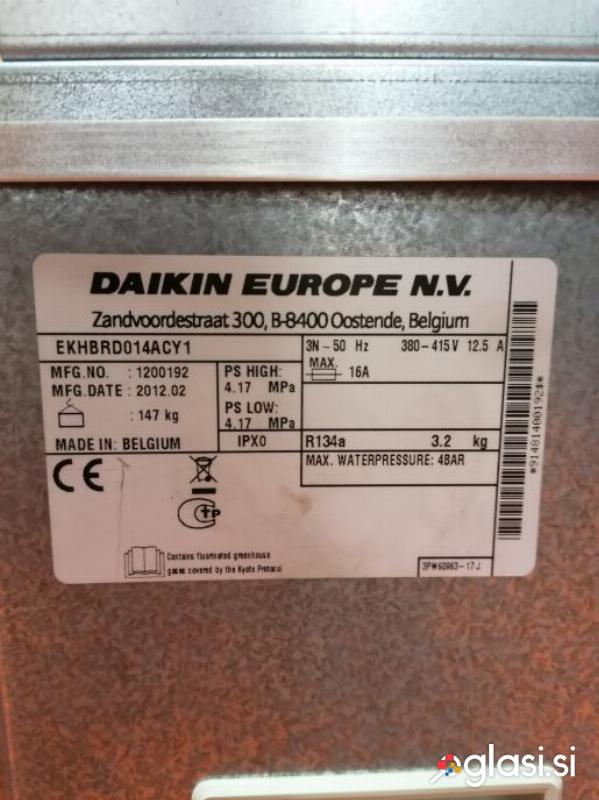 Toplotna črpalka DAIKIN  HT 14, notranja enota.