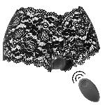 VIBRACIJSKE HLAČKE Black & Silver Zara Black