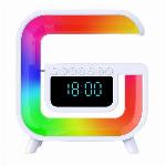 id-2600 4v1 aku. 1200 mAh LED RGB bluetooth zvočnik FM radio budilka in polnilec