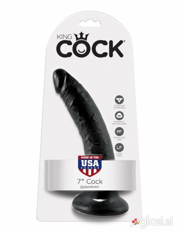 DILDO King Cock Black 7''