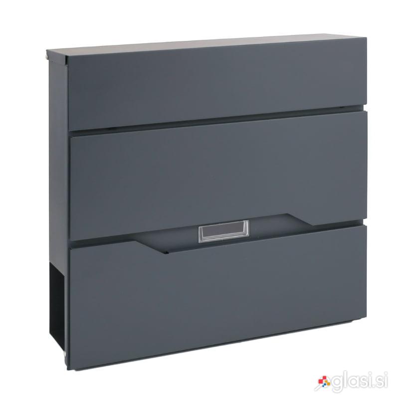 Antracit prašno barvan poštni nabiralnik