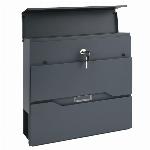 Antracit prašno barvan poštni nabiralnik